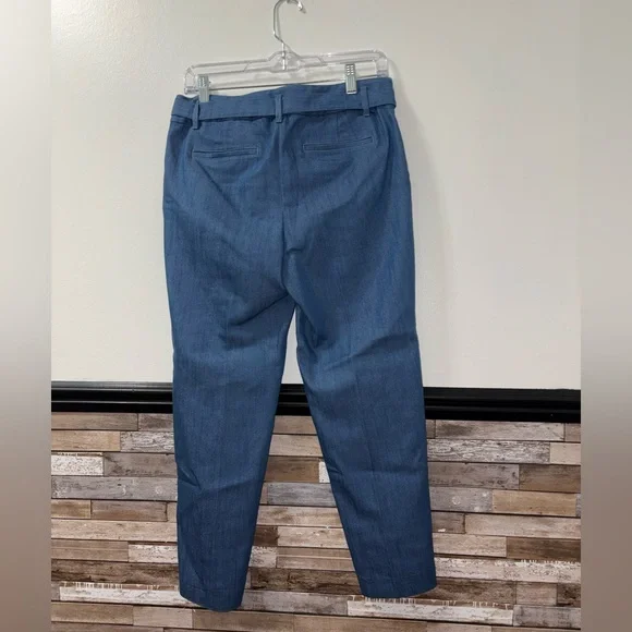 LOFT Blue Petite Tie-Waist Pants Size 4 Petite - Picture 4 of 6